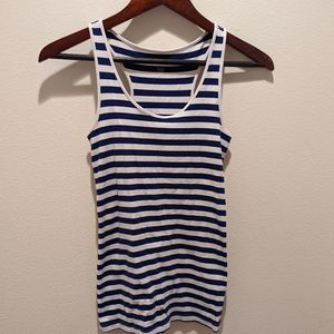 A.N.A. Size Medium. Blue and White striped tank.
